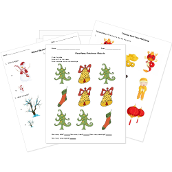Printable Christmas and Winter Holiday Worksheets